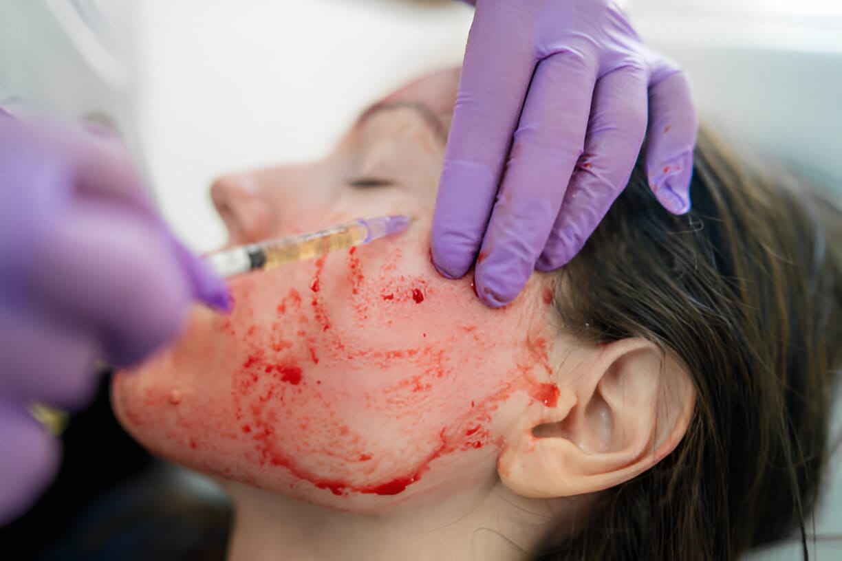 PRP facial treatment