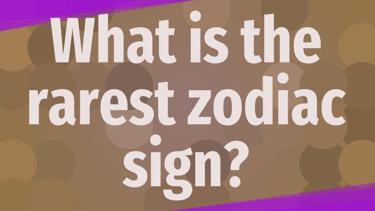 What is the Rarest Zodiac Sign? heliomtech